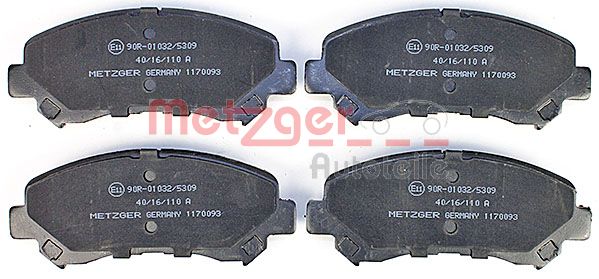 METZGER 1170093 Bremsbelagsatz, Scheibenbremse